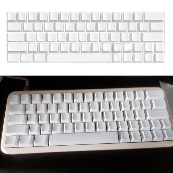 64 stk. PBT Blank Keycap Original Profil Gaming Keycap DIY Key Button Keycap