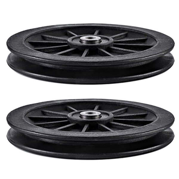 Nylonlagerremskiva, rund svart hjul kabel gym fitness utrustning delar Diameter 120mm