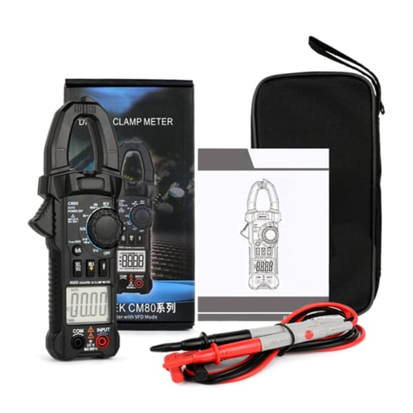 Håndholdt tangamperemeter T-RMS 6000 tællinger Multimeter Spændingstester Auto-ranging