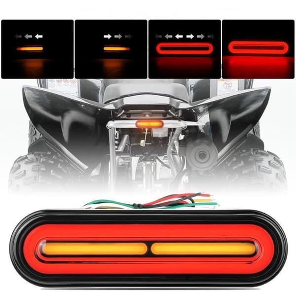 Stødresistent 60 LED Motorcykel Bremselys Med Varmeresistent ABS-hus