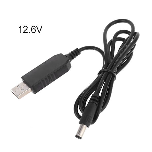 Universal USB 5V till 4,2V 8,4V 12,6V 5,5x2,1mm Charge Line Converter Power för 18650 Lithium Battery Pack