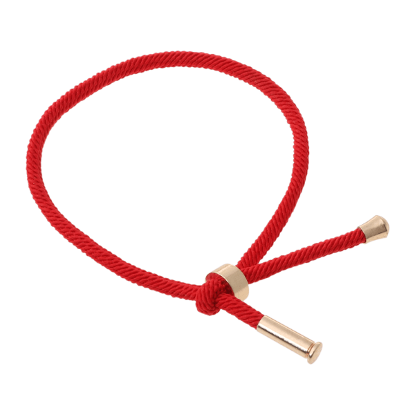3 färger Blank beading Flätat strängarmband Handgjort flätat armband Lycka till Rött rep Armband Present för manlig kvinna Red