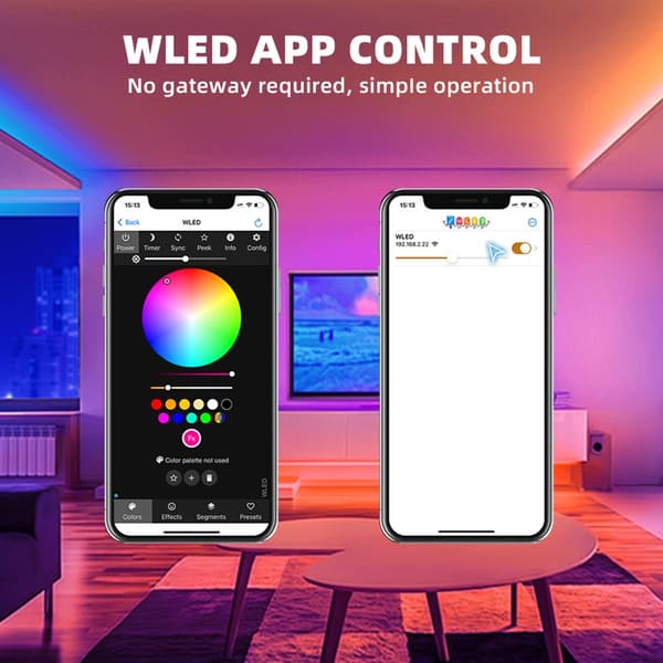 8266 WLED Intelligent Home Controls Adresserbar LED Controller Holdbar