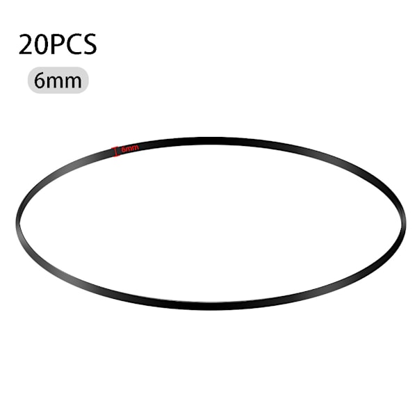 Flat Drive Belt Platespiller Gummi Belte Erstatning for LP Vinyl Platespiller Phono Beltedrevet Platespiller 80x