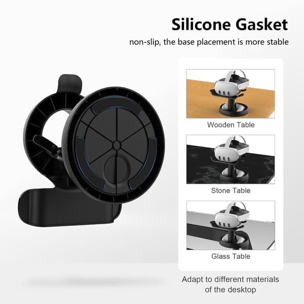 VR Display Stand VR Headset Holder Stasjon for Meta Quest 3 VR Headsets