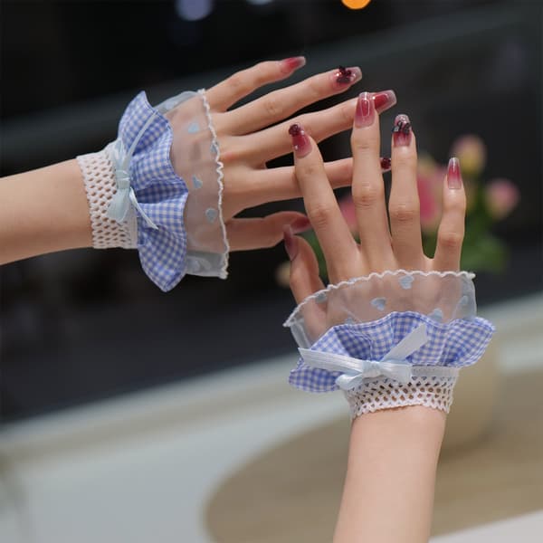 Moderne ternede sløjfer, ærmemanchetter, moderigtigt elastisk armbåndssæt