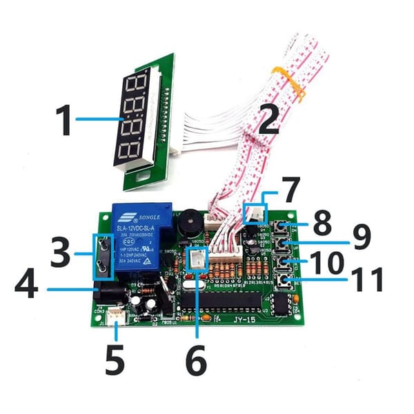 Fyr-siffrig Tidskontroll Timer Board Spelmodul för Myntacceptor