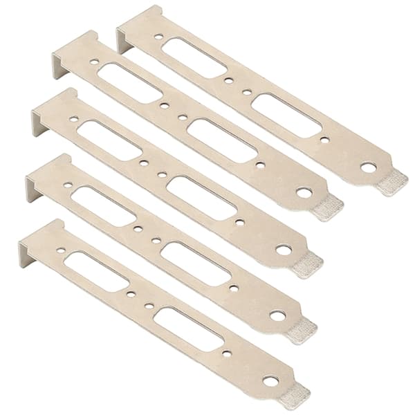 5st DVI VGA baffelport Högprofilsfästeadapter för grafikkort i full höjd Case Set