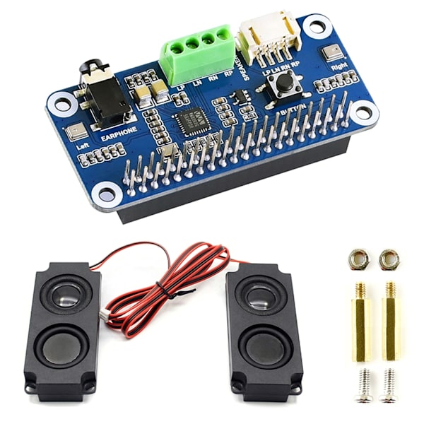 RaspberryPi 4/3B+/3B WM8960 Audio Expansion Board Codec HAT Drive -kaiuttimelle