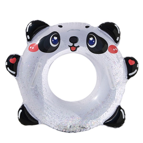 23/27 tommer oppustelig 3d Panda Pool Float Svømmering Kiddie Familie Baghave Spil Vand Sommer Legetøj Flydende Ring Tyk PVC