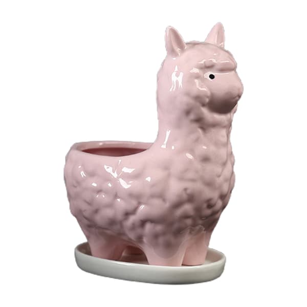 Kunstnerisk søde lama mønster boligdekoration planter urtepotte container planter