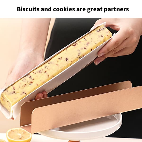 4 st Rektangulära Bakformar i Kolstål för Kakor och Desserter