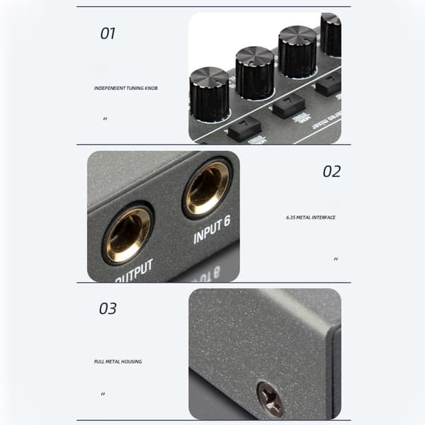 8-vejs Audio Mixer Stereo Professionel Lydmixer 5V 2A Type-C Interface