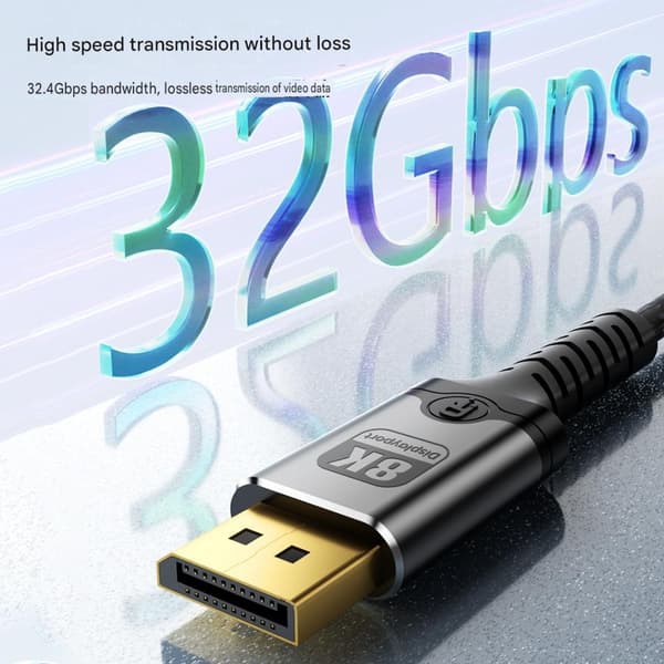 DisplayPort-kabel för USB C-enheter med vikbart stativ, typ C-videokabel