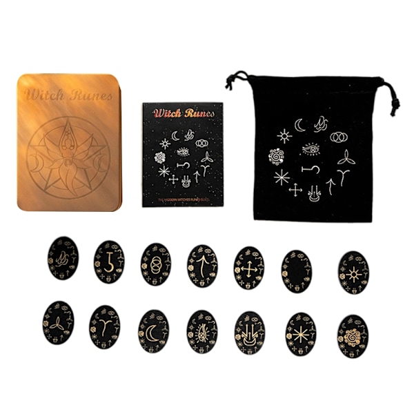 Meditasjoner Trestyper Rune Stein Sett Heks Rune Rune Trestyper Rune Stein Sett BB model