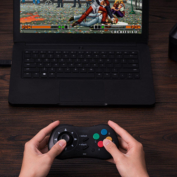 Hållbar Gamepad Trådlös spelkontroller Stöd NEOGEO Mini-anslutning Lämplig för PC Fjärrkontroll Joystick Joypad