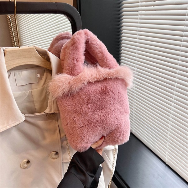 Mångsidig Crossbody-väska Trendig väska Vinter axelväska Kedjeväska Black