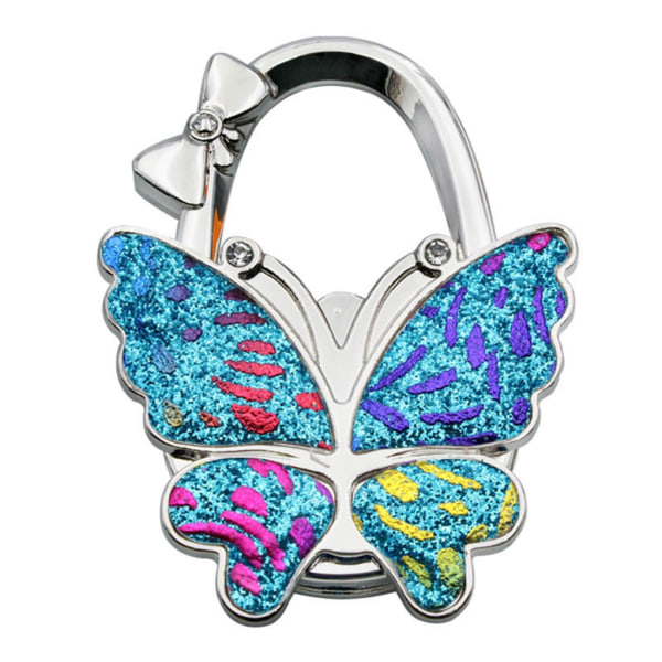 Bärbarhet Multifunktion Färgglad Butterfly- Handväska Handväska Krok hopfällbar hängare