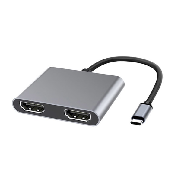 USB Typ C till Dual HDMI-kompatibel HUB 4K 30Hz Display för Dual Screen USB C 5Gb