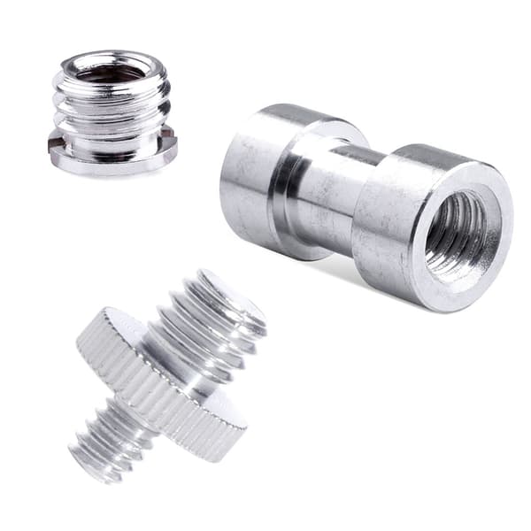 1 sæt 1/4" 3/8" metalskruesæt Stativmontering Konverter adapter til blitzlysstativ