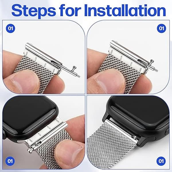 100 stk. urrem fjederstænger i rustfrit stål, quick release stifter, erstatning