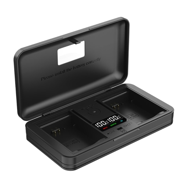 Multi batteriladdare Förvaringsbox Innovativ laddning Håll din kamera strömförsörjd