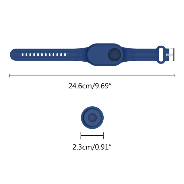 Tracker Locator Silikon justerbar rem för SmartTag 2 Armband Armbandsbälte White