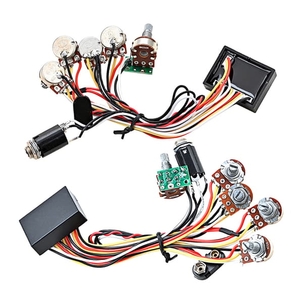 Bas Pickup, 3 Bånds Aktiv & Passiv EQ Equalizer Elektrisk Bas Preamp Kredsløb