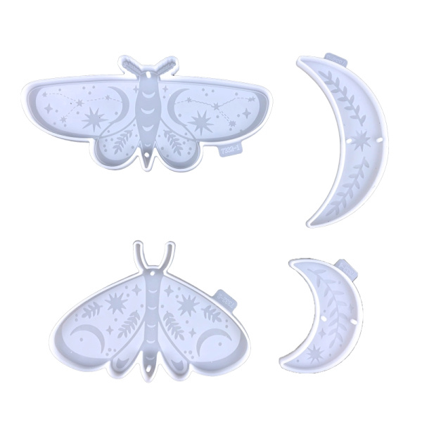 Silikonihartsimuotit Moon mold Epoksihartsivalumuotti mold se-itse-asetuksiin Makuuhuoneen sisustukseen seinäteline Cr
