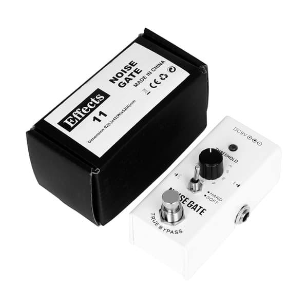 Effektpedal Aluminiumlegering Noise Gate Elektrisk Gitarpedal Støyundertrykker