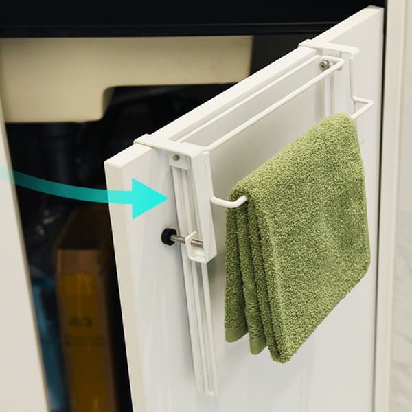 Udtrækkelig opbevaringspanel til skabslåge, foldbart anti-vibrations kantbræt