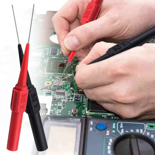 Multimeter Test Pin ProbeDiagnostisk Isolasjon Wire Piercing Tester Nål