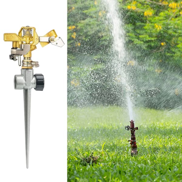Professionel rustfri zinklegeringssprinkler til effektiv havevanding