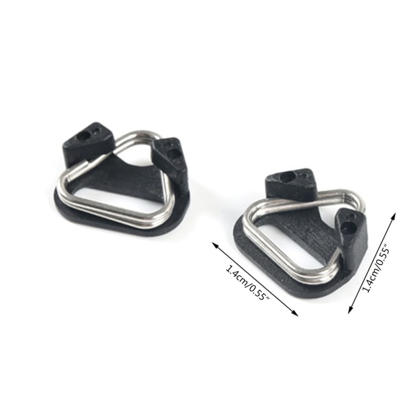 4st rostfritt stål Lug Ring Kamerarem för Triangel Split Ring Adapter Cover för spegellös kamera