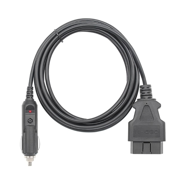 OBDII OBD2 Strømforsyningskabel 12VDC Strømkilde Hunnkontakt Kabeladapter