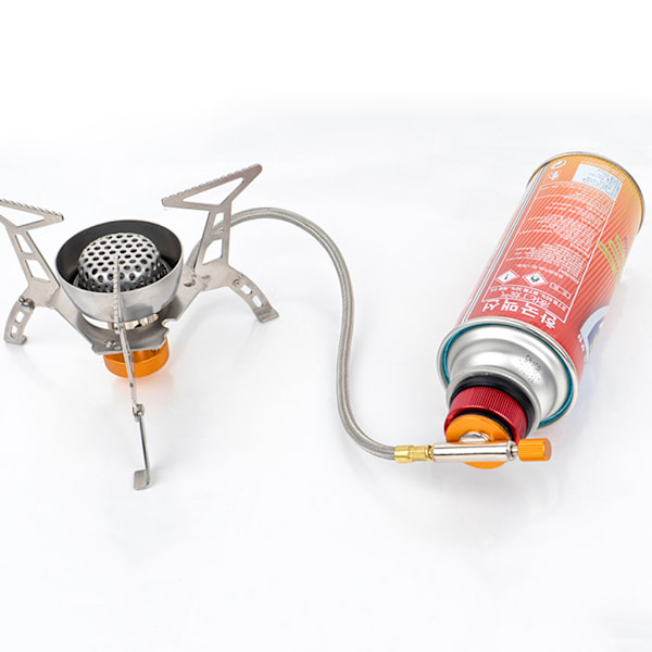 Adapter for gasskomfyr, slangekobling, automatisk avstengningsadapter, oppblåsbare deler Yellow
