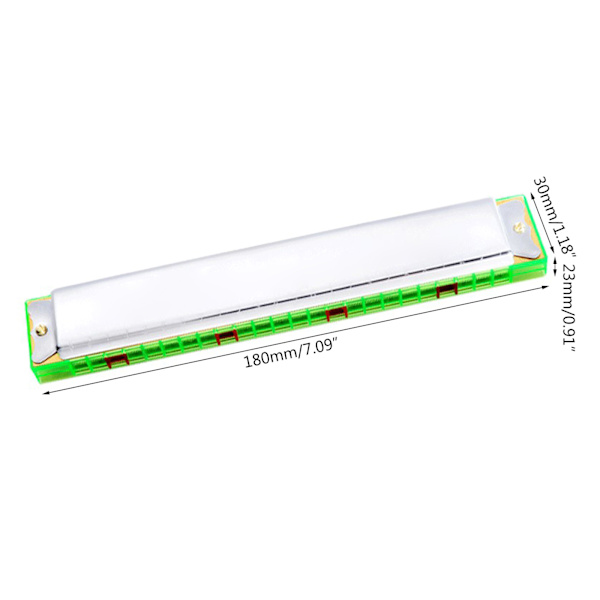 Harmonika for C-dur 24 hull med aksenter C med etui for profesjonelle spillere C