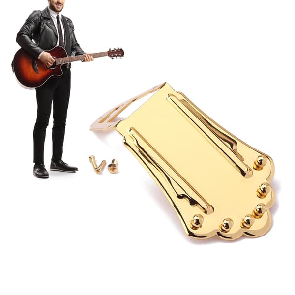 Gitarr Trapets Stallstycke Polerad Metall Gitarr Stallstycke
