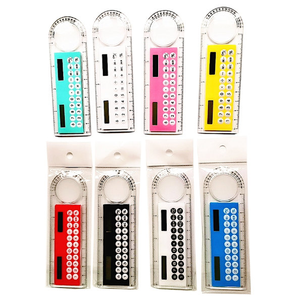 Multifunktionelle linealer med lommeregnere Centimeter Imperial-Scale Basic standard regnemaskiner til studerende
