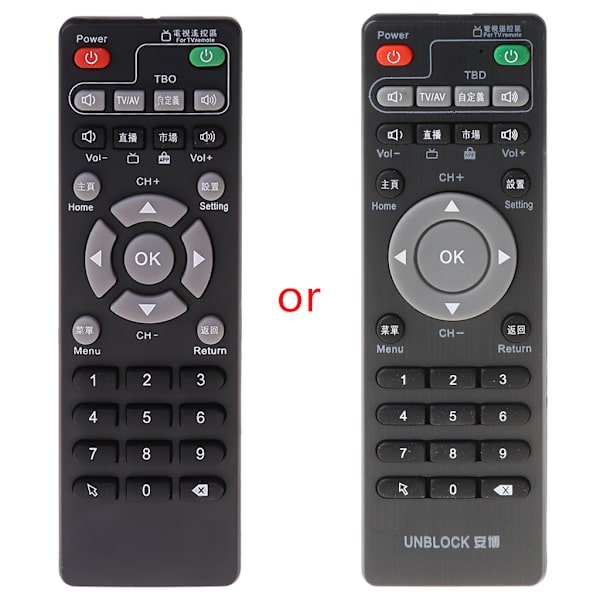 Set-Top Box-fjärrkontroll Lämplig för Unblock Tech Ubox för Smart TV Box Gen 1