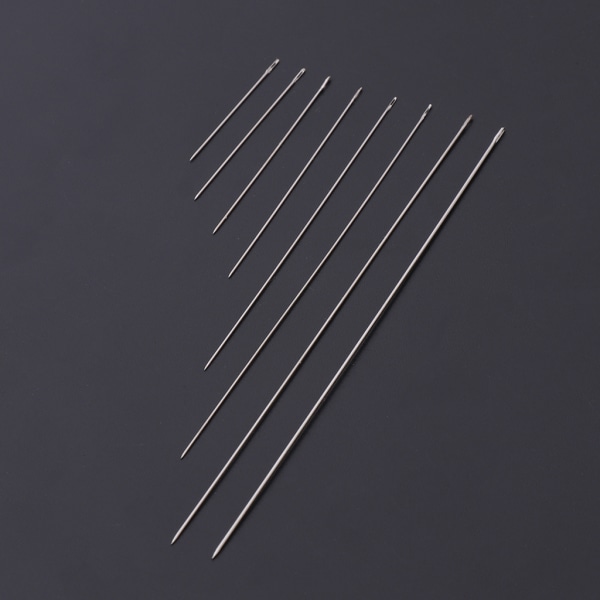100 st metallpärlor trådnål för pärlor Smycken Armband sträng 3,2-12cm 0.45x48MM (03)