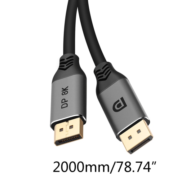 DisplayPort 1.4-kabel 8K HDR 60Hz skjermportadapter for video-PC Bærbar TV DP 1.4 DisplayPort-kabeltilbehør