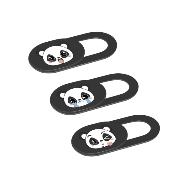 3 stk Cute Panda Webcam Kamera Cover Telefon Linse beskyttende Cover Kamera Masking Sticker Computer Privacy Cover til MacBo