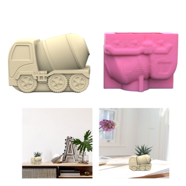 Mud Tanker Pennhållare Form Suckulent Planter Form Decor Making Tool