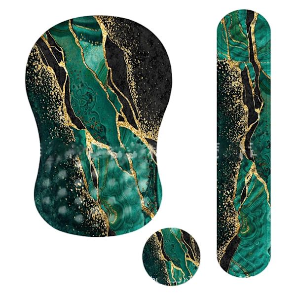 Set med 3 ergonomiska handledsstöd Musmatta Memory Foam Material Lämpligt för kontorsarbetare, programmerare, studenter