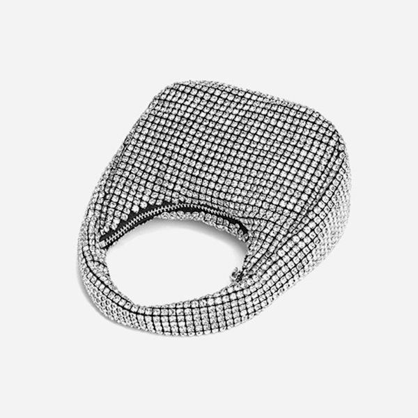 Naisten Ilta Clutch Kukkaro tekojalokivi käsilaukku Kainalolaukku Häät kukkaro Pink
