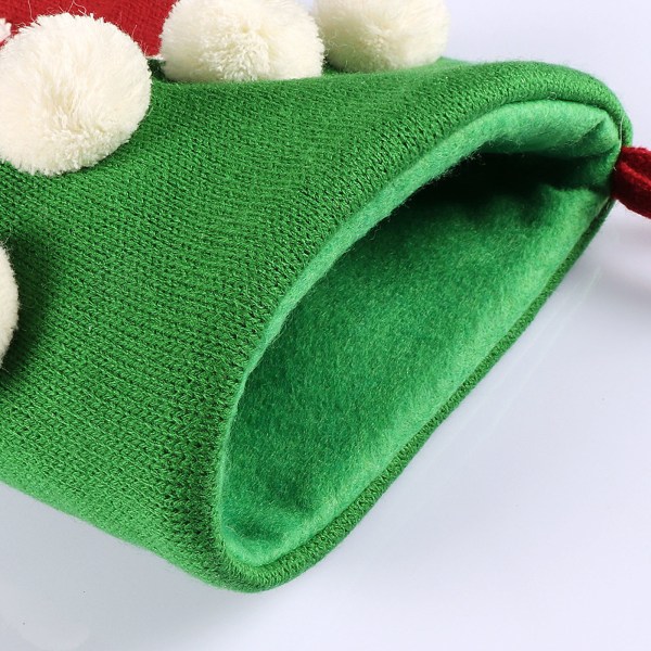 Fashion Christmas Hängstrumpa Röd Grön Socking Godispåse Hängande prydnader null - 2