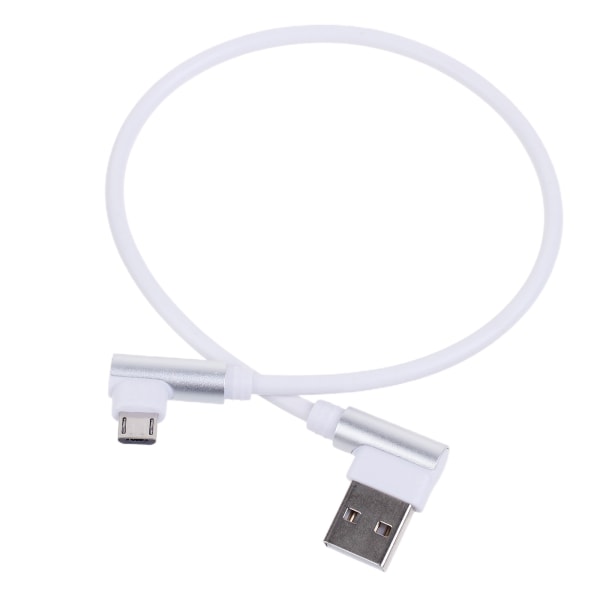 Rettvinklet hurtigladekabel Dataledning Bærbar mikro-USB-laderledning USB 2.0 synkroniseringsdatalinje for telefonnettbrett