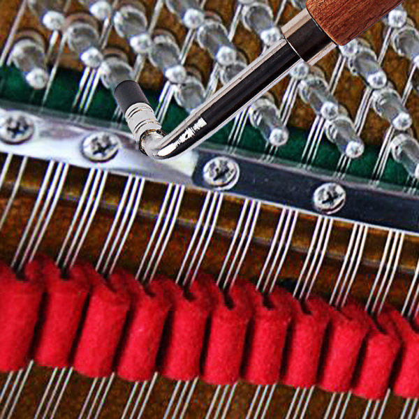 Piano Tuning Hammer L-form Skiftnyckel Tuner Nyckelspets String Pin Reparation För Piano