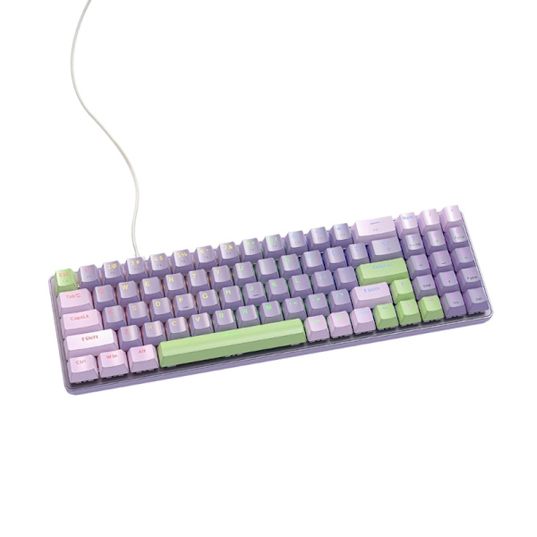 K65 78Key Gaming Tangentbord Blå/Röda Switchar USB Gaming Datorer Tangentbord Hot-swap